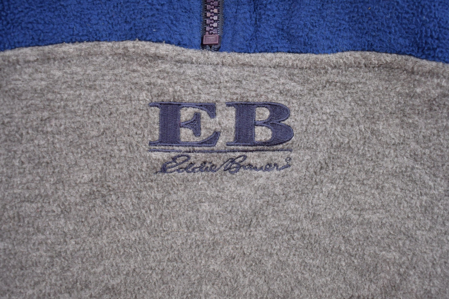 Vintage 1990s Eddie Bauer Hooded Fleece Sweater / Outdoorsman / 90s Sweater / Streetwear / Hiking / Fleece Zip up / Vintage Eddie Bauer