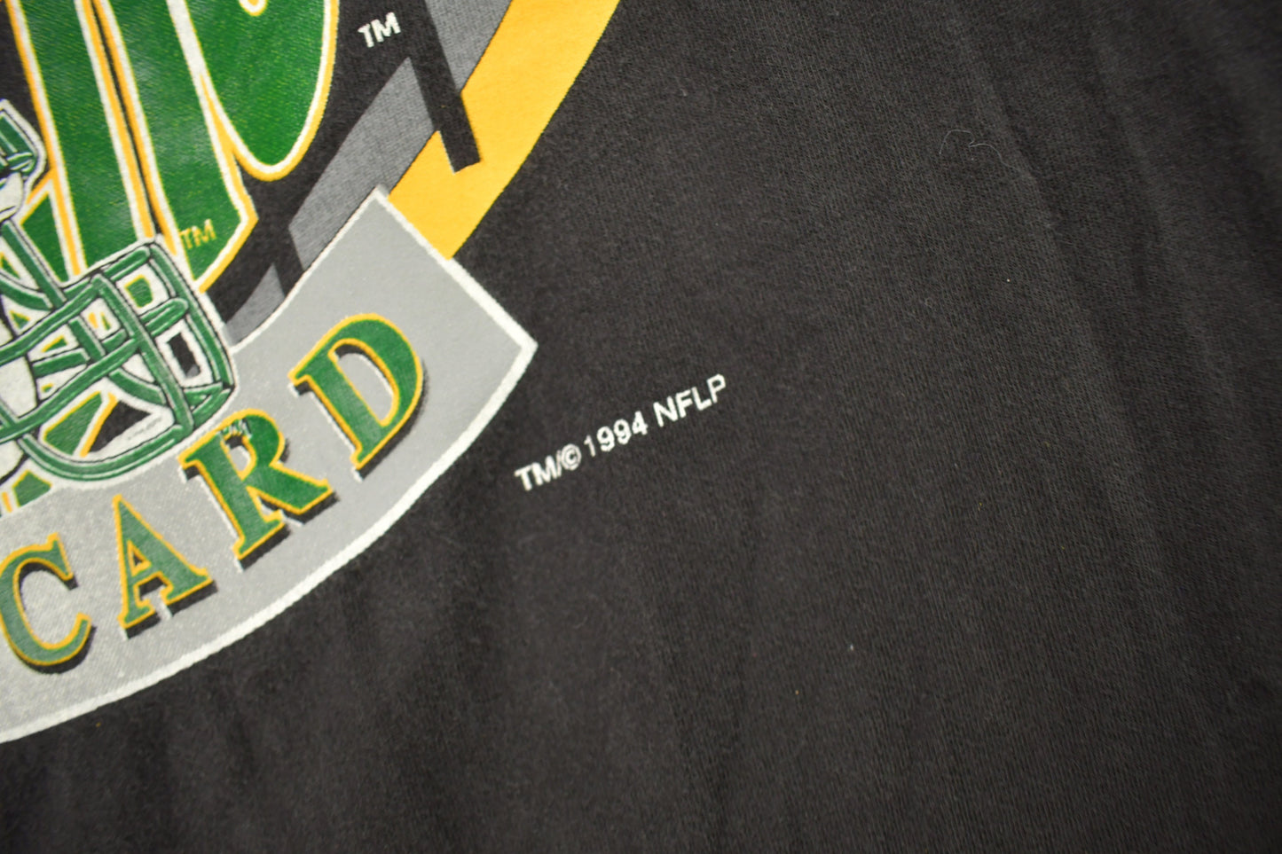 Vintage 1994 Green Bay Packers NFL Playoffs Wild Card Graphic T-Shirt / Made In USA / Single Stitch / NFL / 90s Streetwear / Sportswear