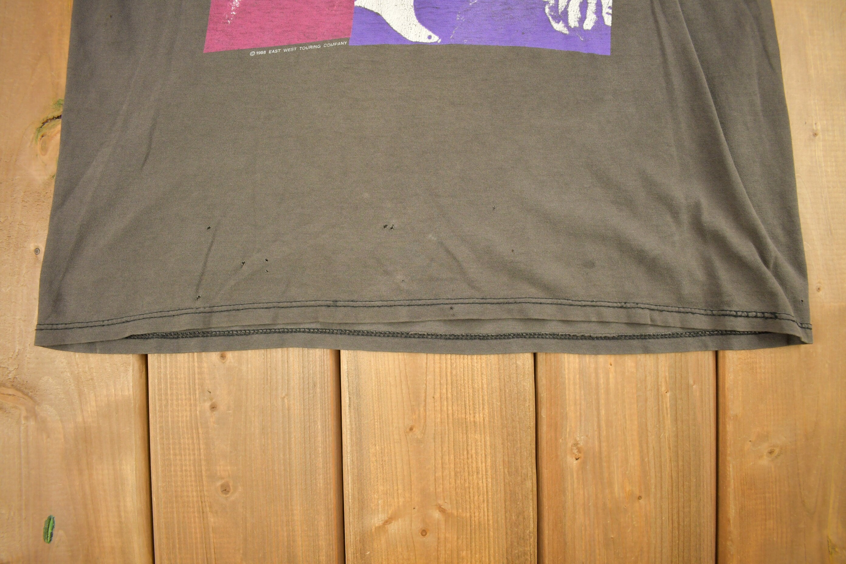 Vintage 1988 Bob Dylan Tour Graphic T-Shirt Band Tee
