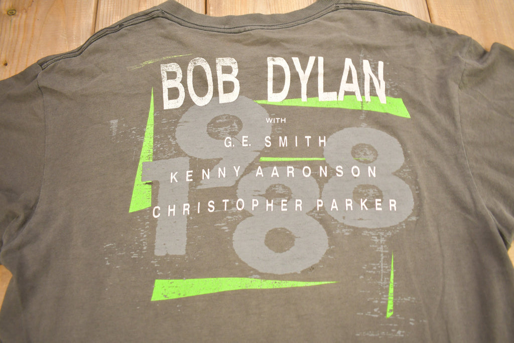 Vintage 1988 Bob Dylan Tour Graphic T-Shirt Band Tee