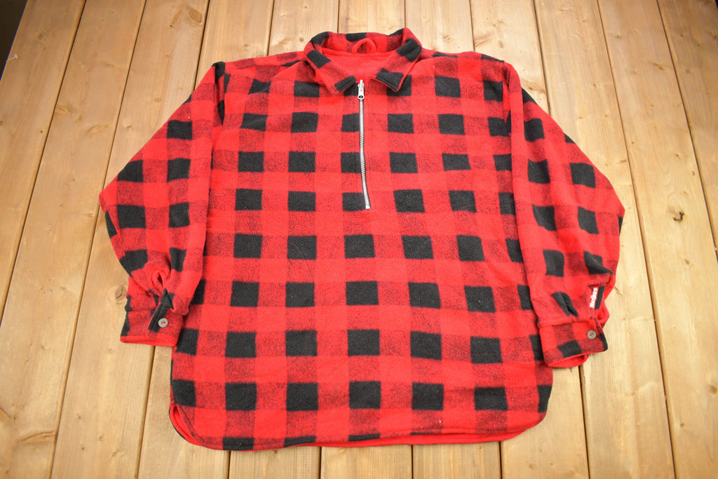 Vintage 1980s Marlboro Unlimited Reversible Quarter Zip Fleece Sweater