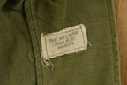 Vintage 1960s OG-107 US Air Force Military Sateen Shirt