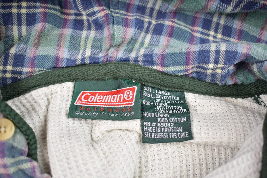 Vintage 1990s Blank Coleman Outdoors Hoodie / 90s Hoodie / Vintage Sweater / Vintage Coleman Hoodie / 90s Coleman Outdoors / Camping Theme