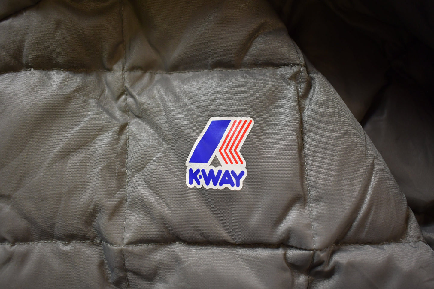 Vintage 1990s K-Way Hooded Winter Jacket  / Vintage Winter Jacket / Outerwear / Black Jacket / Winter Wear / Vintage 90s Jacket