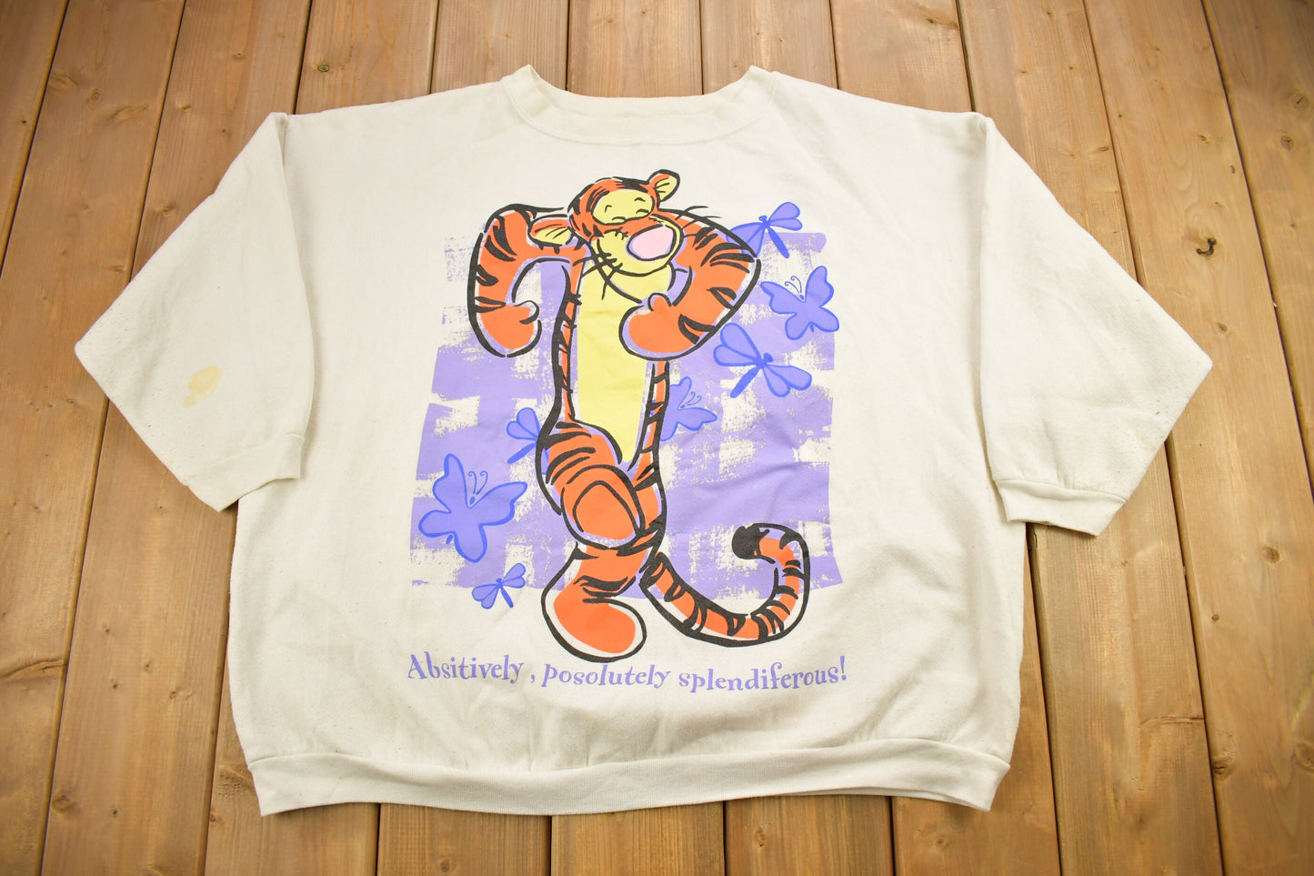 Vintage 1990s Walt Disney Tigger Graphic Disney Crewneck / Vintage Sweatshirt / Vintage Disney / Winnie The Pooh / Made In USA