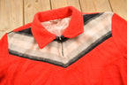 Vintage 1960s Montgomery Ward Quarter Zip Sweater