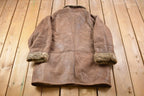 Vintage 1990s Laurence Roy Sherpa Lined Suede Jacket Jacket