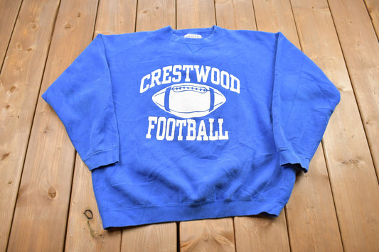 Vintage 1990s Crestwood Crewneck Sweatshirt / 90s Crewneck / Made In USA / Essential / Streetwear / 90s Blank / Collegiate Crewneck