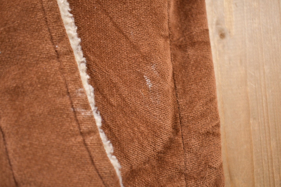 Vintage 1960s Westwind Sportswear Wool Lined Suede Snap Button Jacket