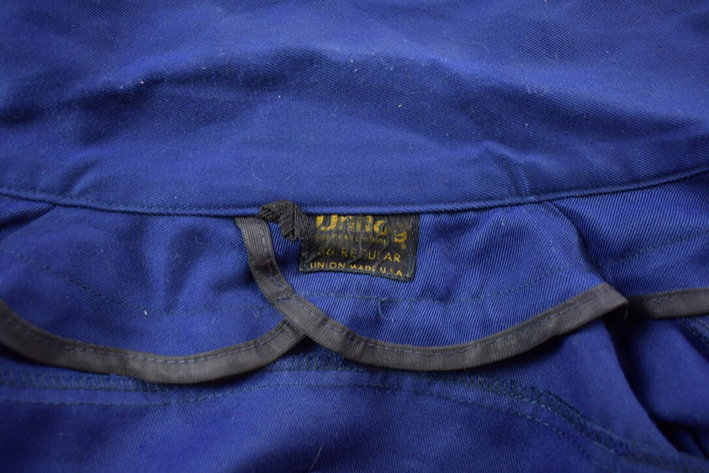 Vintage 1970s Unilog Embrodiered Gulf Zip Up Light Jacket