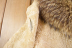 Vintage 1970's Wool Coyote  Fur Collared Coat