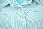 Vintage 1960s Women's Striped Polo Shirt & Skirt Set Size 10