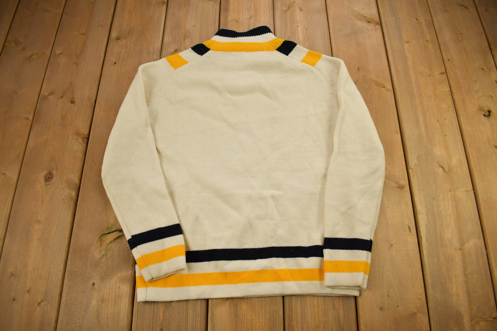 Vintage 1970s Acrylic Knitted Mockneck Sweater