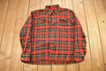 Vintage 1960s Lochan Authentic Tartan Plaid Flannel Button Up Shirt