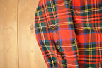 Vintage 1960s Lochan Authentic Tartan Plaid Flannel Button Up Shirt