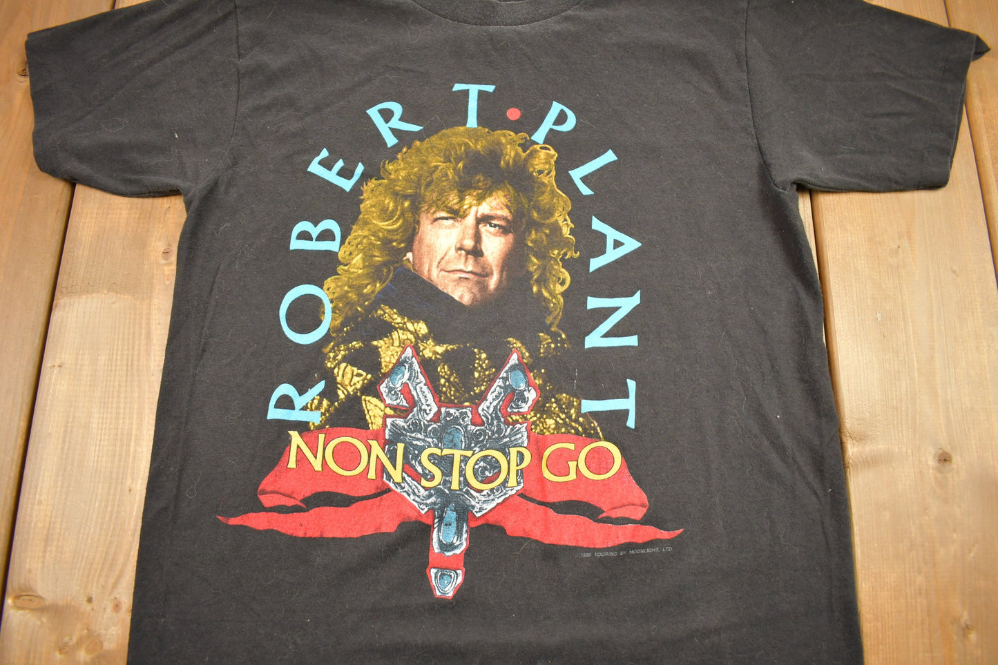 Vintage 1988 Non Stop Go World Tour Robert Plant T-shirt / Band Tee / Single Stitch / Made in USA