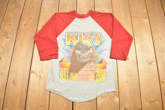 Vintage 1990 Kiss Hot In The Shade Tour T-Shirt / Vintage T-Shirt / Single Stitch / Raglan / Made In USA / Retro Style