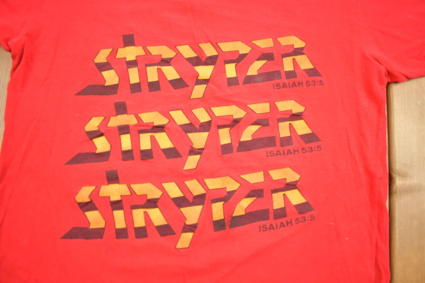 Vintage 1986 Stryper Reach Out Band T-Shirt / Band Tee / Single Stitch / Music Promo / Premium Vintage