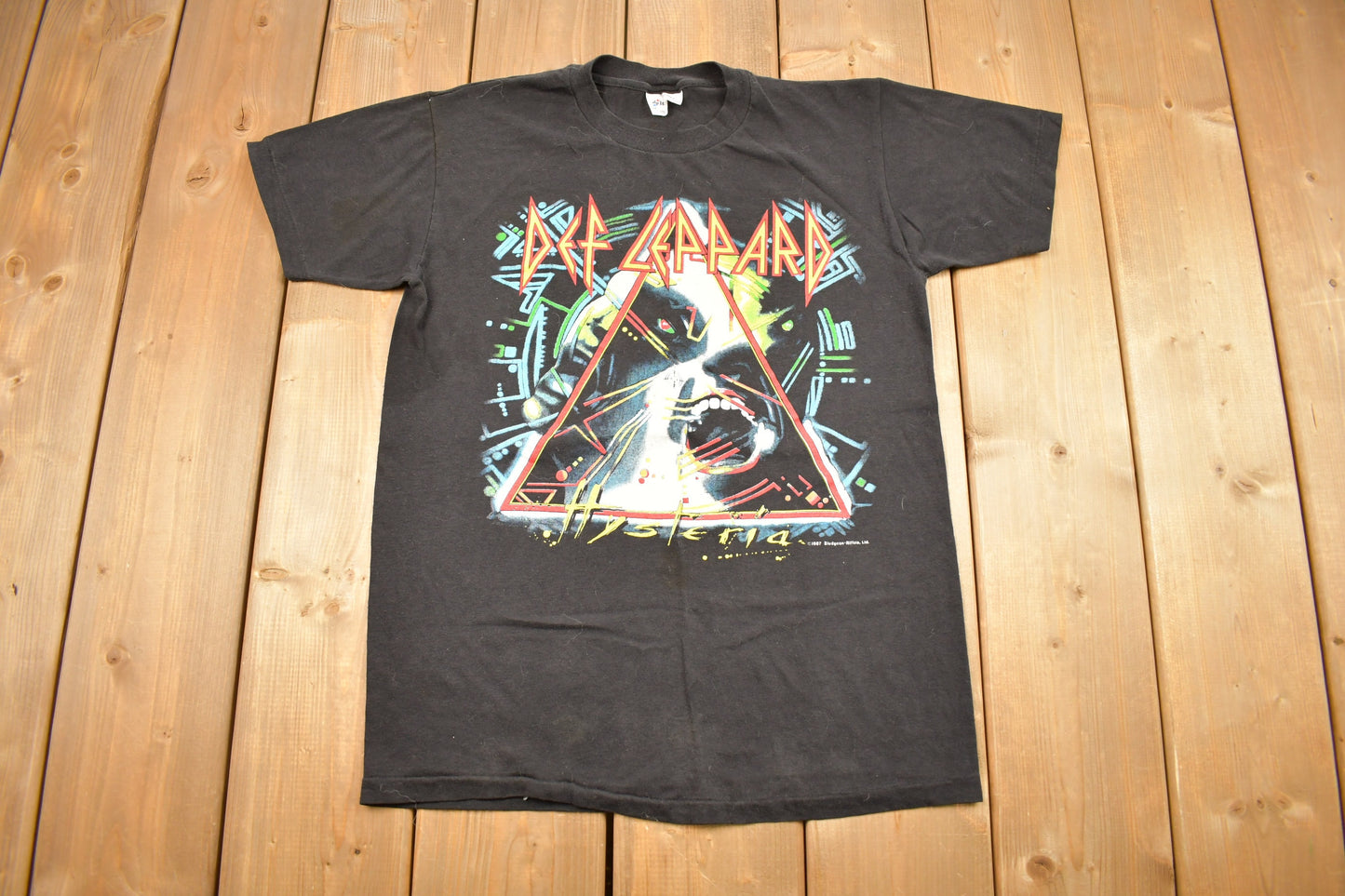 Vintage 1987 Def Leppard Hysteric Tour Band T-shirt / Band Tee / Single Stitch / Made in USA / 90s T-shirt / Music Promo / Premium Vintage