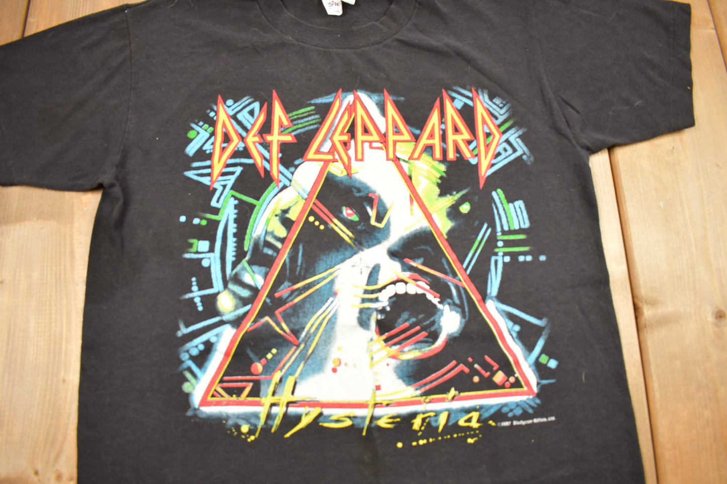 Vintage 1987 Def Leppard Hysteric Tour Band T-shirt / Band Tee / Single Stitch / Made in USA / 90s T-shirt / Music Promo / Premium Vintage