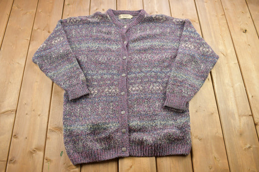 Vintage 1990s Nor' Easterly Wool Knit Sweater / Vintage 90s Crewneck / Outdoorsman / Vintage Knit / Winter Sweatshirt / Made In Scotland