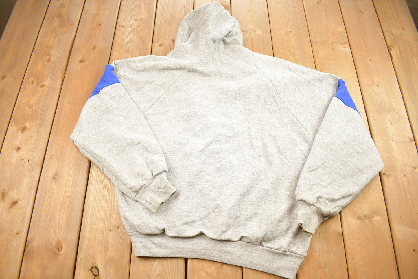 Vintage 1990s Blank Thermal Lined Hoodie / 90s Hoodie / Athleisure / Streetwear / Big Yank