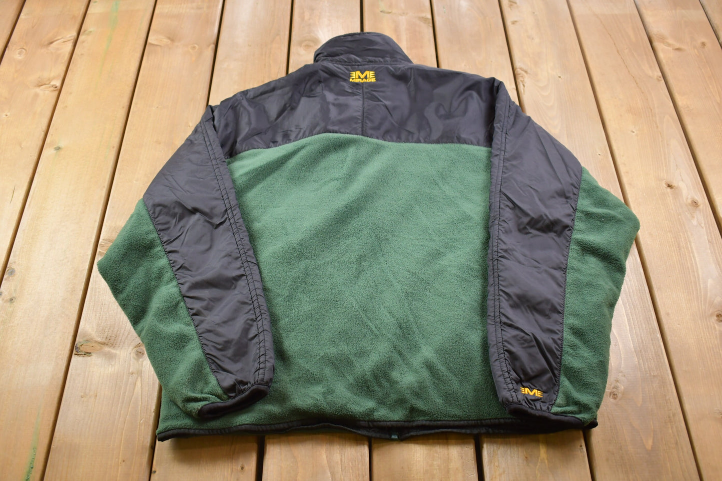 Vintage 1990s Green Bay Packers Logo  Full Zip Fleece Mirage Jacket / Vintage Mirage / Streetwear / 1990s NFL / Embroidered / Outerwear