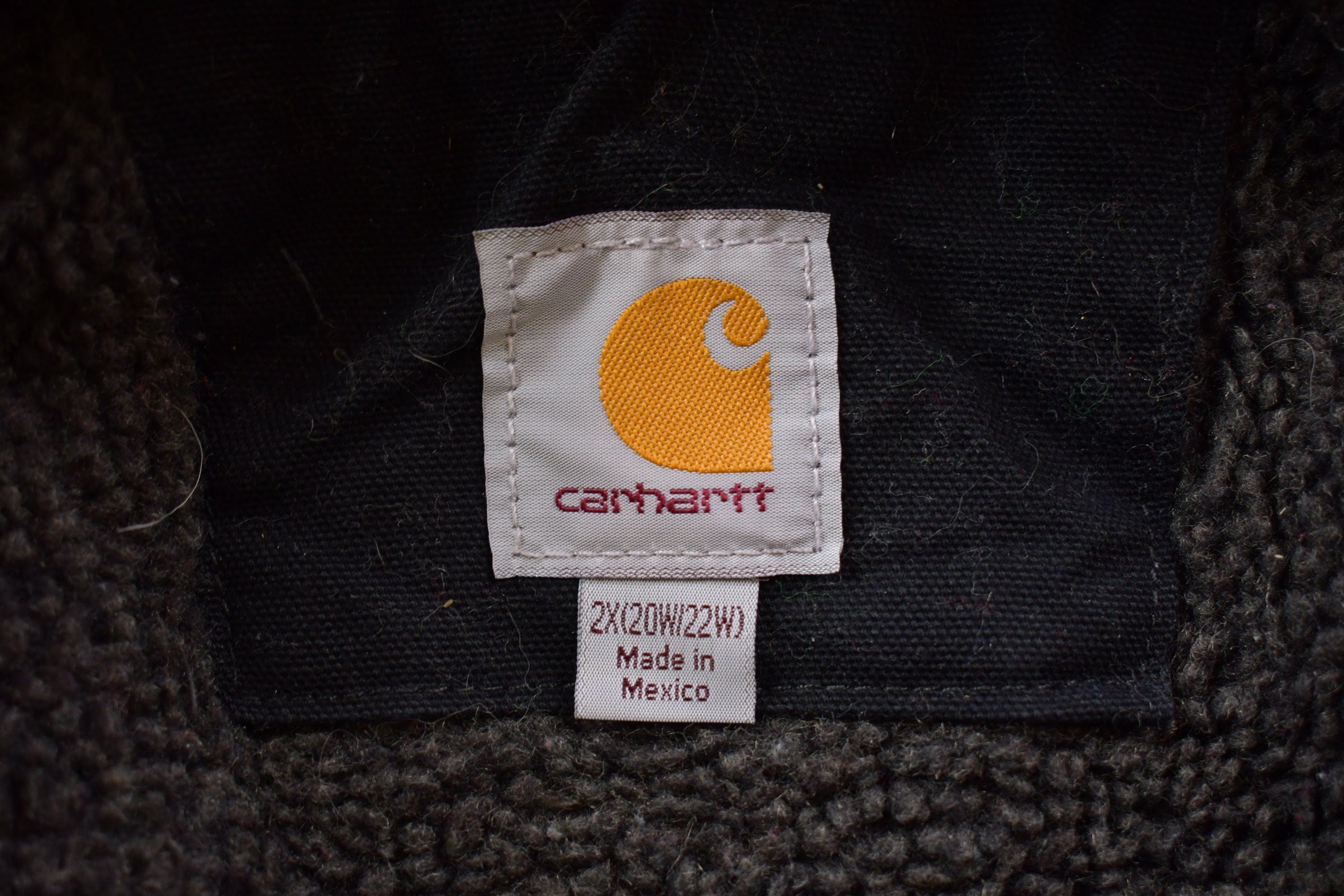 Vintage 1990's Carhartt Womens Sherpa Lined Washed Duck Jacket