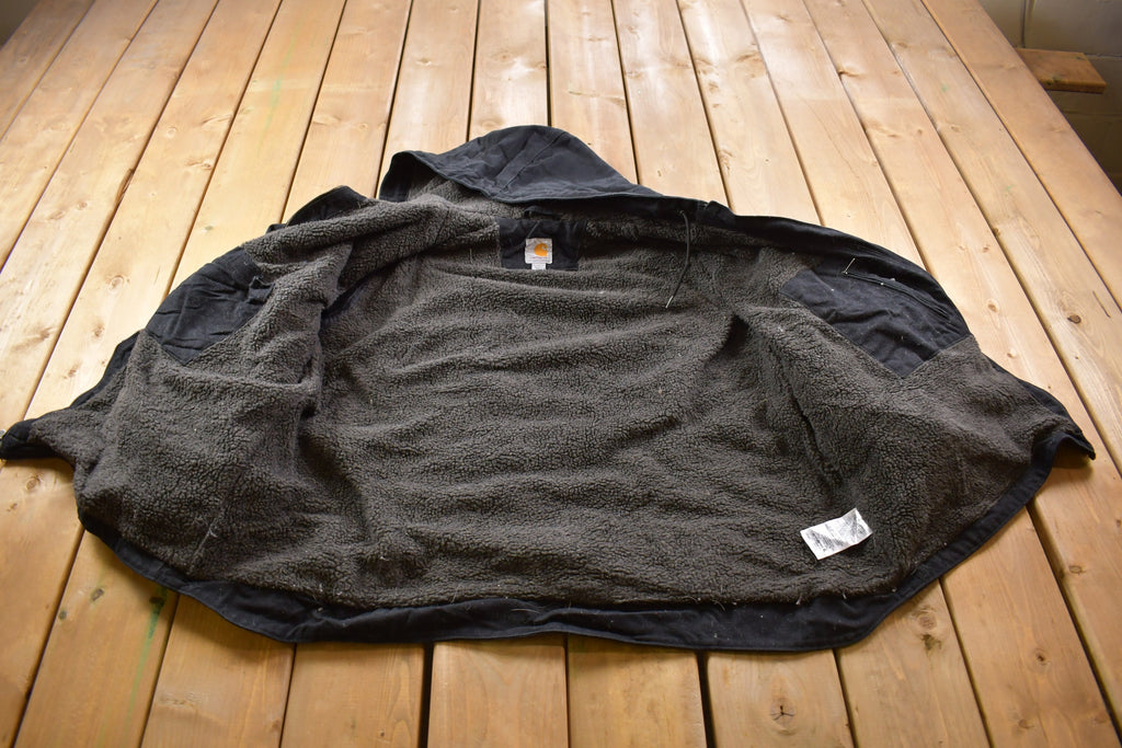 Vintage 1990's Carhartt Womens Sherpa Lined Washed Duck Jacket