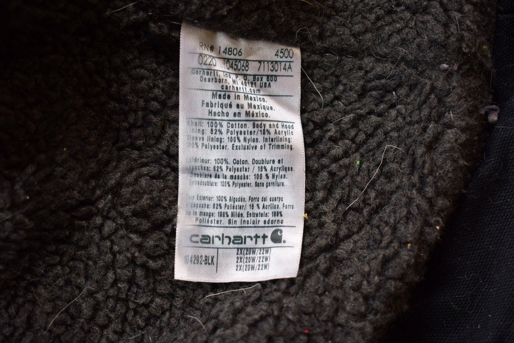 Vintage 1990's Carhartt Womens Sherpa Lined Washed Duck Jacket