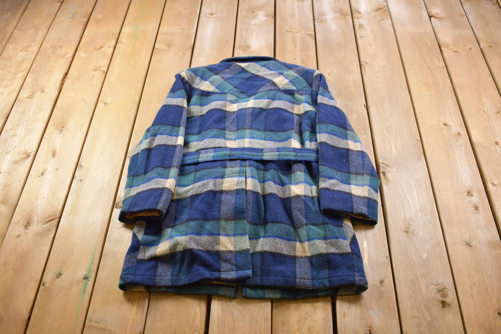 Vintage 1970s Buffalo Club Wool Lined Plaid Jacket
