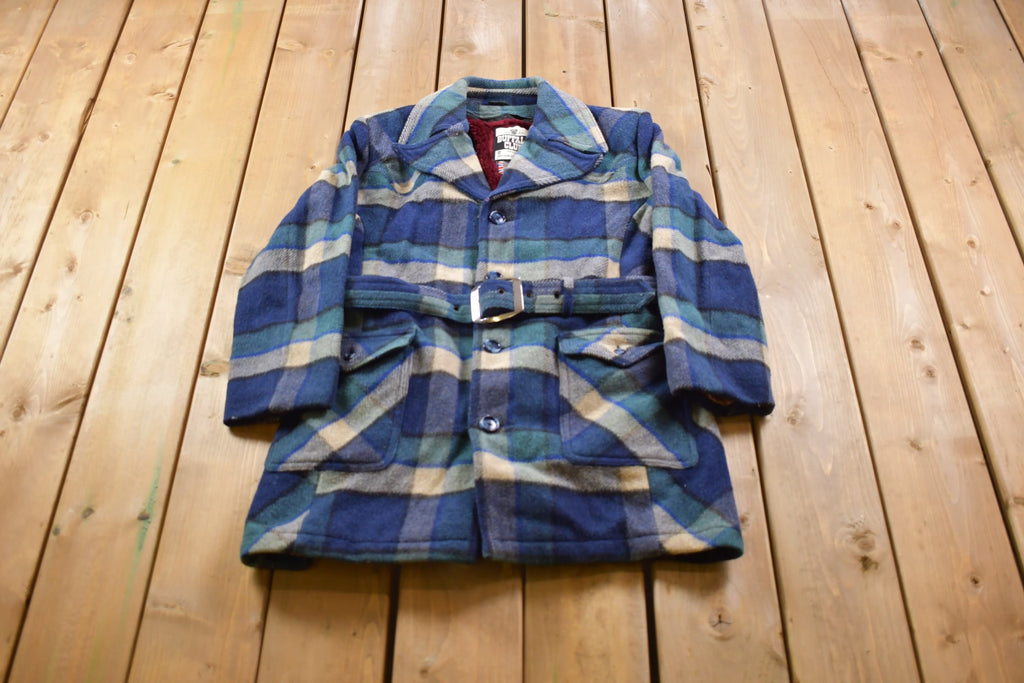Vintage 1970s Buffalo Club Wool Lined Plaid Jacket