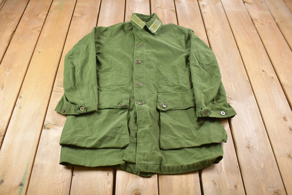 Vintage 1960's Military Button Up Jacket