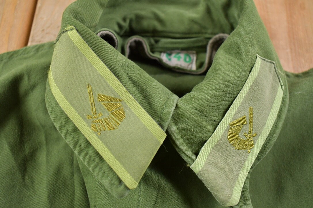 Vintage 1960's Military Button Up Jacket