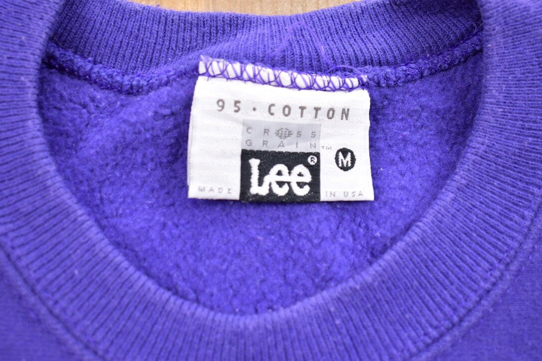 Vintage 1990s Lee Commercial Savings Bank Crewneck Sweatshirt / 90s Crewneck / Made In USA / Essential / Streetwear / Vintage Crewneck