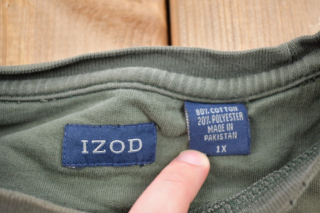 Vintage 1990s IZod Blank Crewneck Sweatshirt / 90s Crewneck / IZOD / Essential / Streetwear / 90s Blank / Izod Sweater / 90s Izod