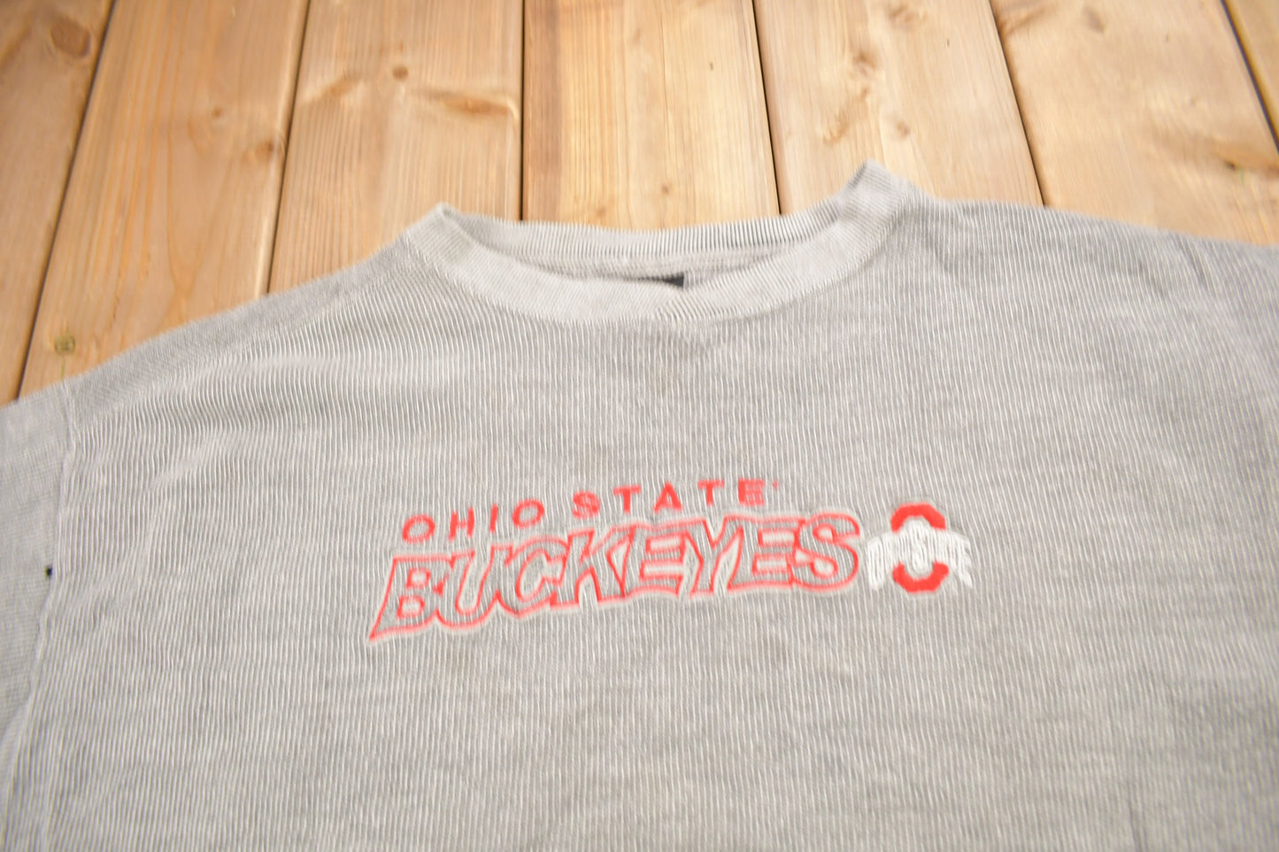 Vintage 1990s Ohio State University Buckeyes Collegiate Starter Crewneck / Embroidered / NCAA Sweatshirt / Sportswear / Americana