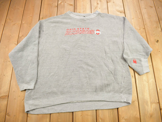 Vintage 1990s Ohio State University Buckeyes Collegiate Starter Crewneck / Embroidered / NCAA Sweatshirt / Sportswear / Americana