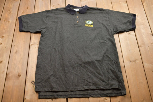 Vintage 1990s Green Bay Packers NFL Polo T-Shirt / Vintage Packers / Football / Sportswear / Americana / Vintage Green Bay Packers Shirt