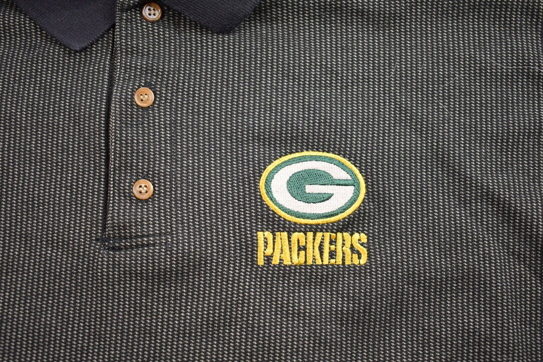 Vintage 1990s Green Bay Packers NFL Polo T-Shirt / Vintage Packers / Football / Sportswear / Americana / Vintage Green Bay Packers Shirt