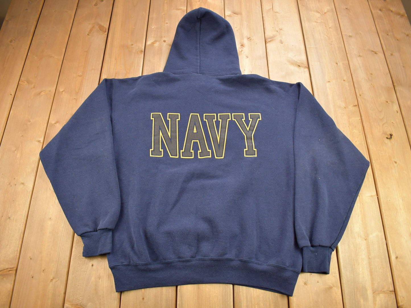 Vintage 1990s United States Navy Graphic Hoodie / 90s Hoodie / Vintage Sweater / Made In USA / US Navy / Military Sweater / Vintage Army