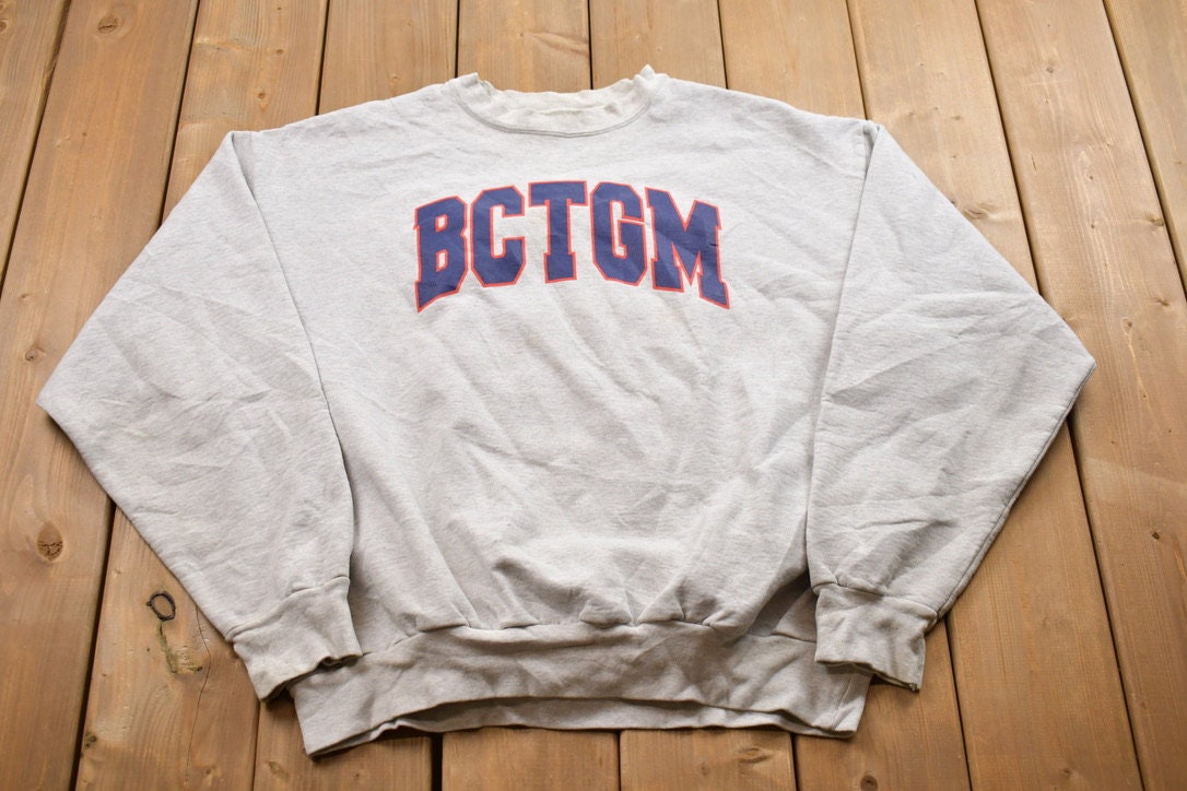 Vintage 1990s BCTGM Number 19 Union Canada Crewneck Sweatshirt / 90s Crewneck / Souvenir Sweater / Streetwear / Union Made / Cer Fund