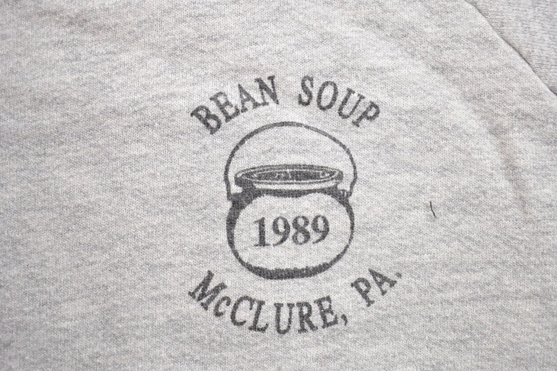 Vintage 1990s Bean Soup McClure Pennsylvania Crewneck Sweatshirt / 90s Crewneck / Souvenir Sweater / Streetwear / Travel And Vacation