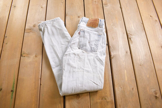 Vintage 1990s Levi's 512 Red Tab Denim Light Wash Jeans Size 27 x 29 / Vintage Denim / Streetwear / Straight Leg / Vintage Levi's