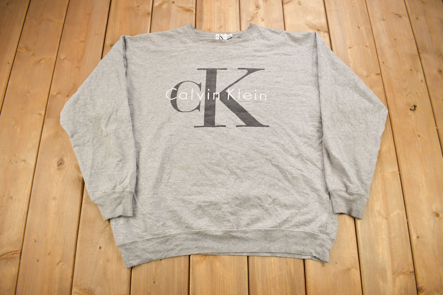 Vintage 1990s Calvin Klein Crewneck Sweatshirt / 90s Crewneck / Made In Canada / Streetwear / 90s