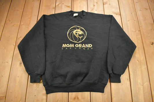 Vintage 1993 MGM Grand Las Vegas Casino Crewneck Sweatshirt / Made In USA / Souvenir Sweater / Embroidered / Travel And Vacation