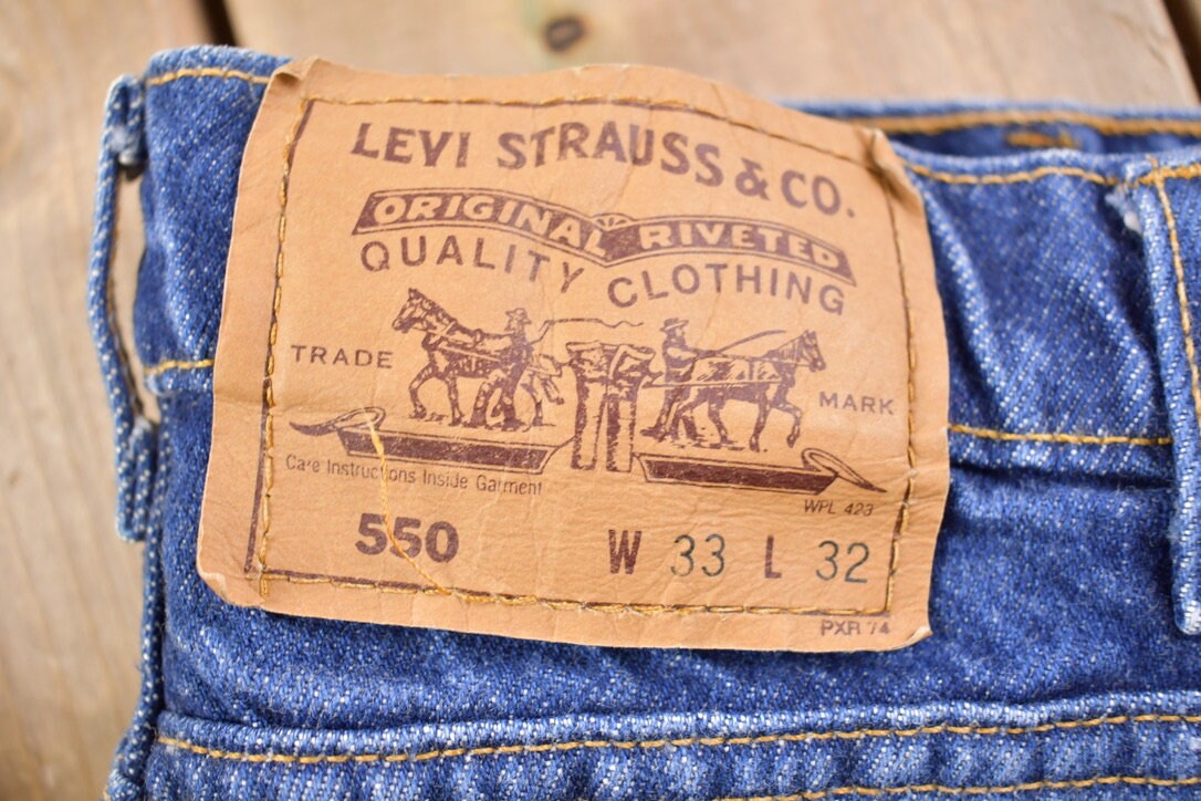 Vintage 1990s Levi&#39;s 550 Orange Tab Jeans Size 30 x 32 / 1990s Denim / Streetwear Fashion / Vintage Denim / Vintage Levi&#39;s