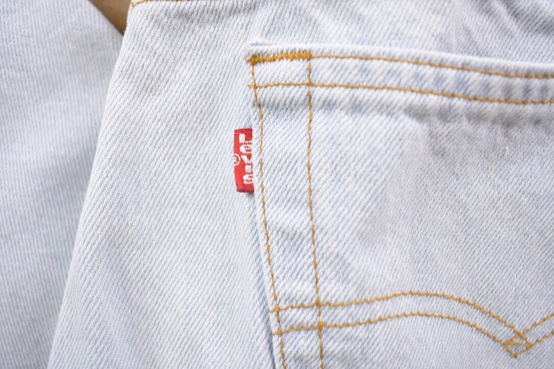 Vintage 1990s Levi's Red Tab Jeans Size 30 x 26 / 1990s Denim / Streetwear / Vintage Denim / Vintage Levi's / Button Fly / Made In USA