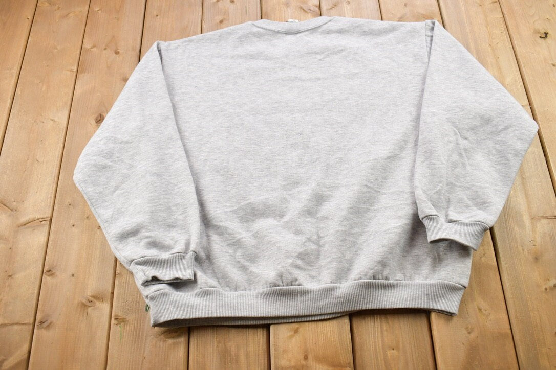 Vintage 1990s LA Speedy Blank Grey Crewneck Sweatshirt / 90s Crewneck / Made In USA / Essential / Streetwear / 90s Blank