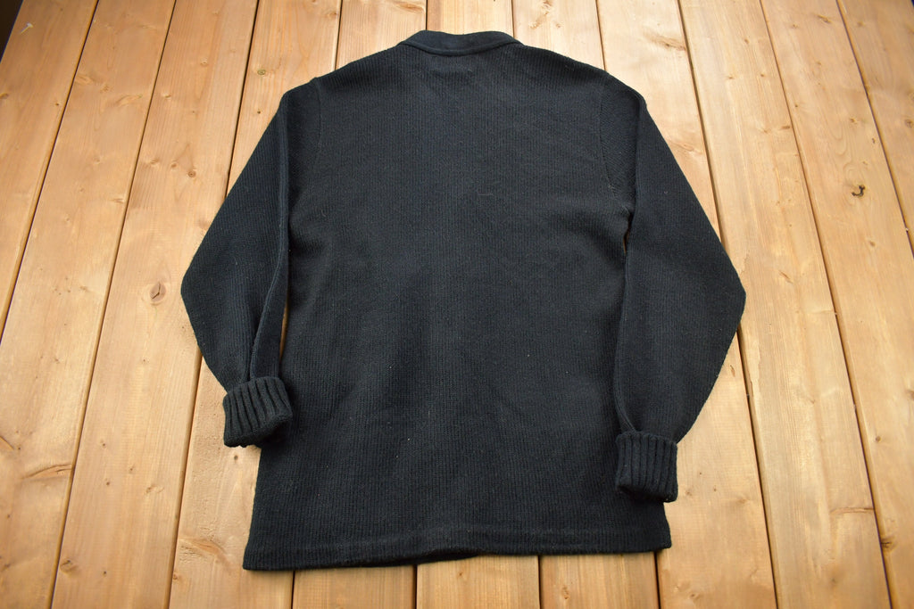 Vintage 1950s Collegiate Knit Cardigan Sweater